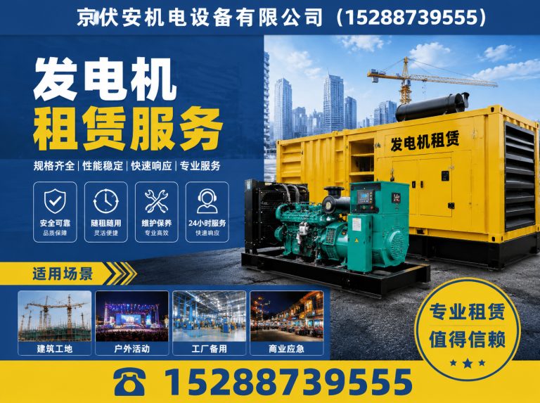 沈阳发电机出租展示图
